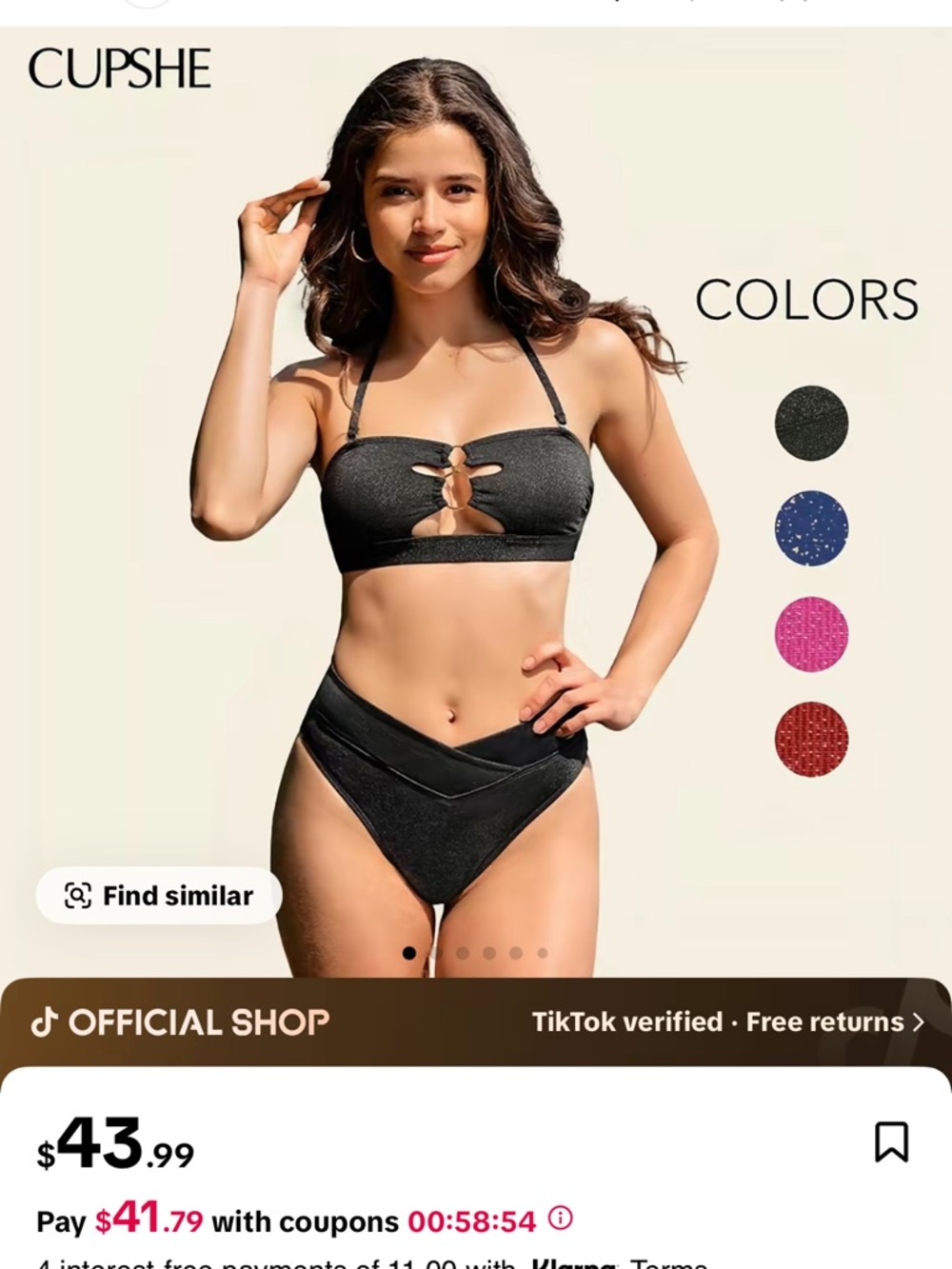 Cupshe swim suit